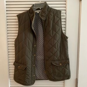 Telluride Clothing Quilted Olive Green Vest